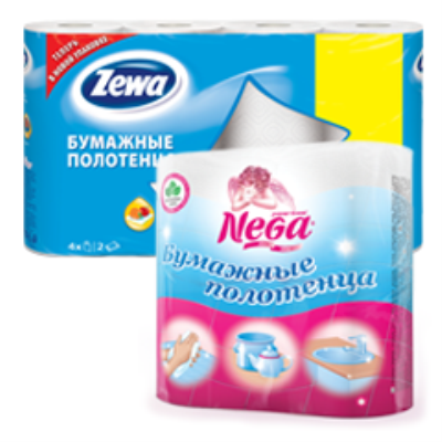 Полотенца бумажные офисно-бытовые 